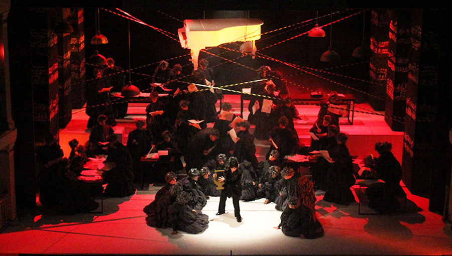 Cena da ópera Orfeu e Eurídice, de Gluck, apresentada pela Orquestra Sinfônica de Porto Alegre [Divulgação]