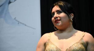 A soprano mexicana Fernanda Allande venceu o primeiro prêmio (divulgação, Francielle Arantes)
