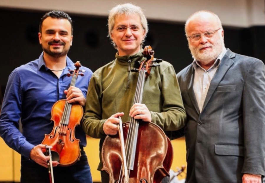 De los Santos, Pilger e Fialkow, integrantes do Trio Porto Alegre [Divulgação]