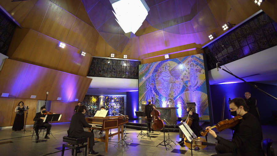 Concerto foi gravado na Igreja Universitária Cristo Mestre, no campus da PUC do Rio Grande do Sul [Divulgação]