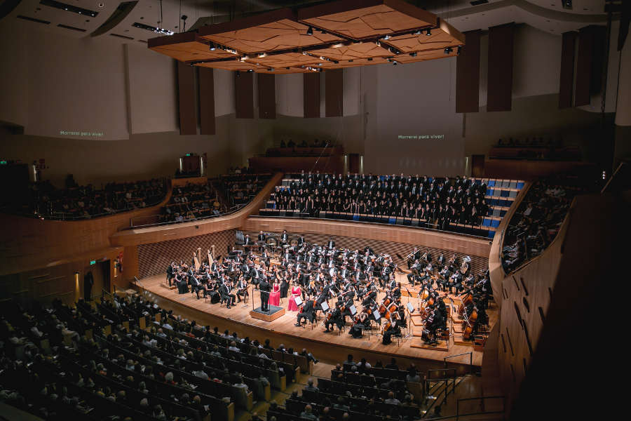 Filarmônica de Minas Gerais no concerto de 5 anos da Sala Minas Gerais [divulgação / Bruna Brandão]