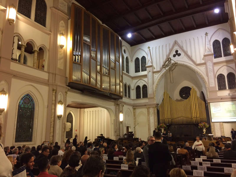 Catedral Evangélica com o novo órgão Grenzing