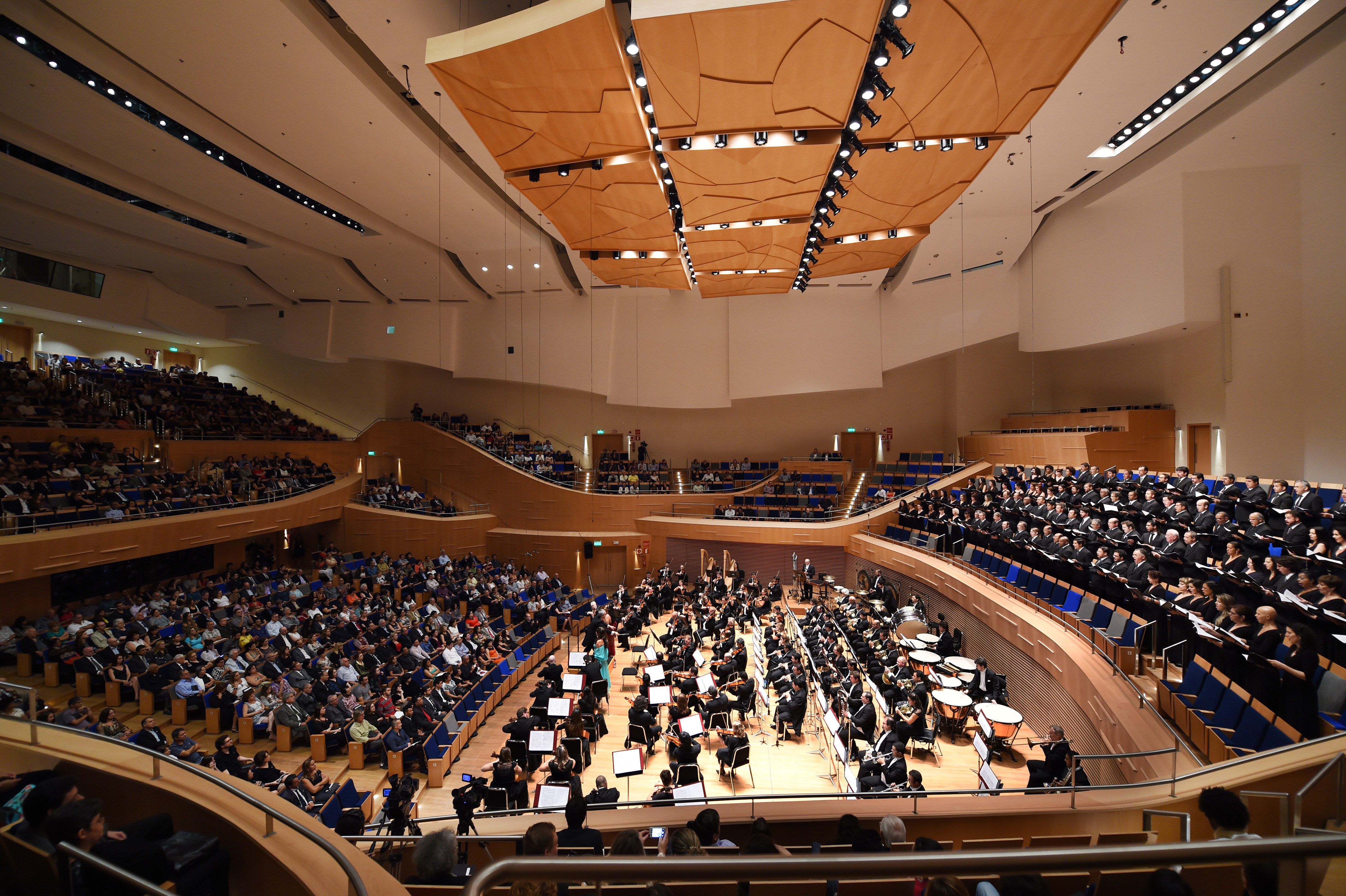 A filarmônica durante concerto na Sala Minas Gerais [Divulgação]