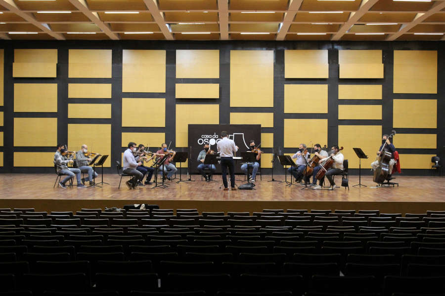 A Ospa em concerto na Casa da Música, em Porto Alegre [Divulgação/Maurício Paz]