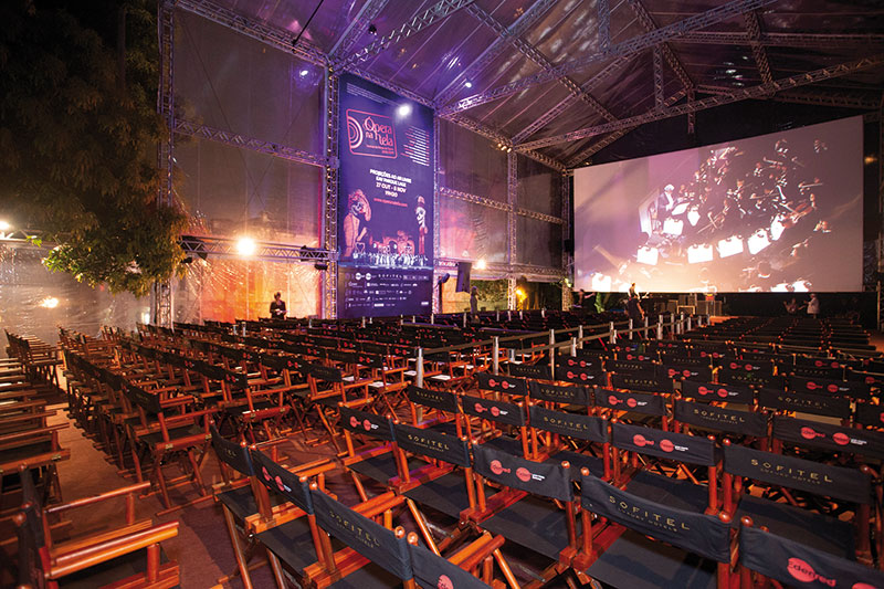 Estrutura do festival no Parque Lage [Divulgação / Rogerio Resende]