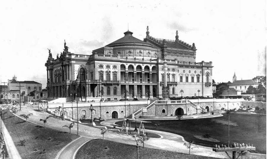 Primeiro episódio vai relembrar a construção do Theatro Municipal [Reprodução]