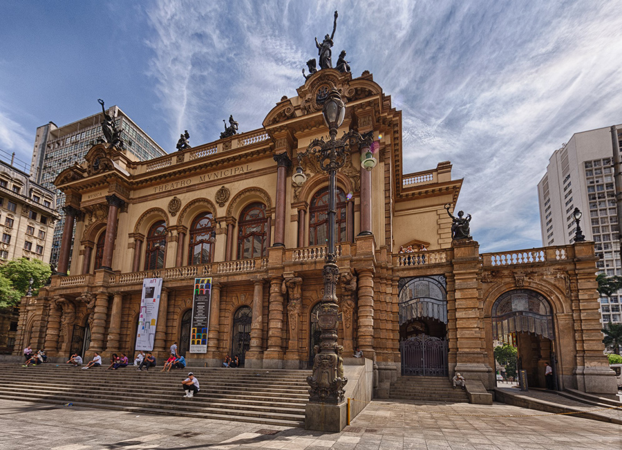 Fachada do Theatro Municipal de São Paulo [Divulgação/Ricardo Kleine]