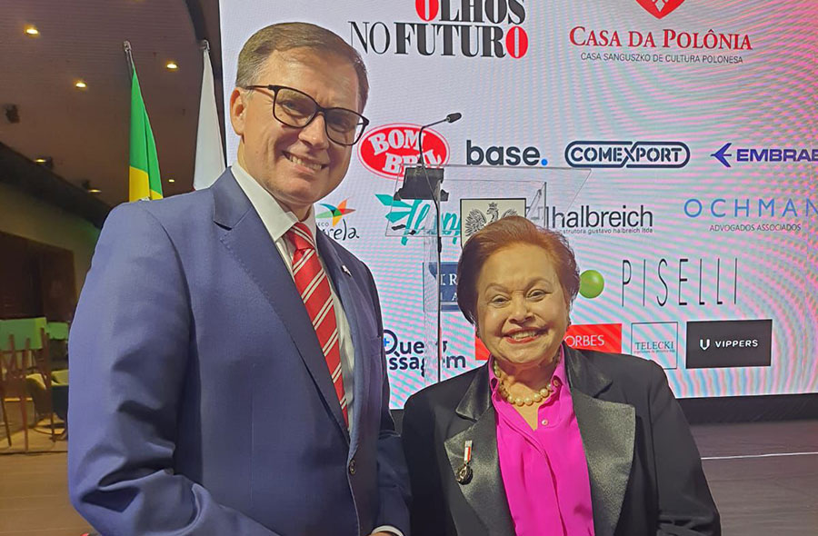 Andrzej Cieszkowski e Glória Guerra (divulgação, Denise Andrade)