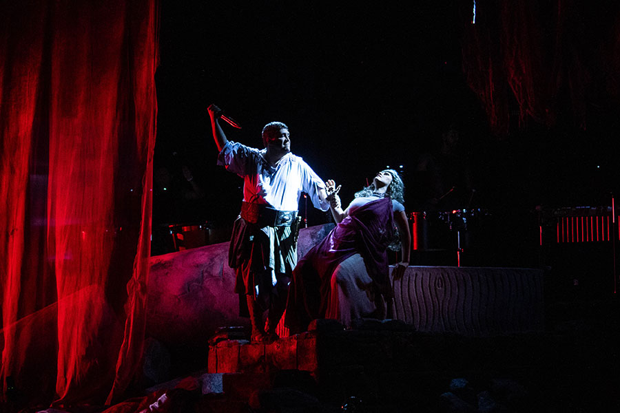 Cena da ópera 'Clitemnestra', de Marcus Siqueira [Divulgação/Fabio Prieto]