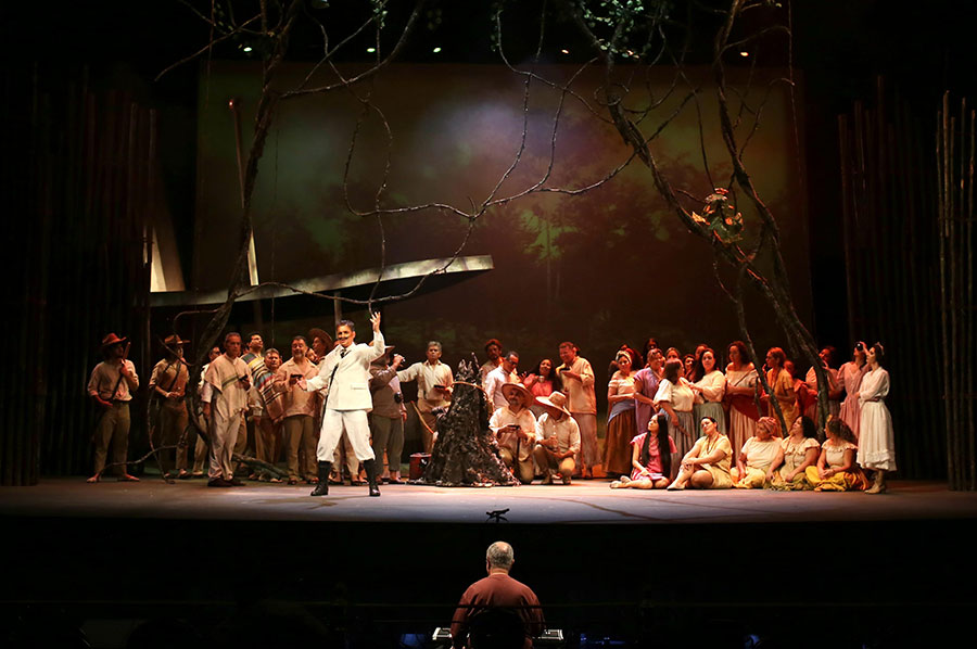 Cena da ópera La vorágine, de João Guilherme Ripper (divulgação, Esley Cavalcante)