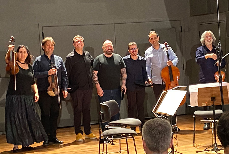 Quarteto de Cordas da Cidade de São Paulo e os compositores