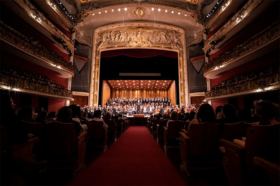 A sala de espetáculos do Theatro Municipal de São Paulo [Divulgação/Stig de Lavor]