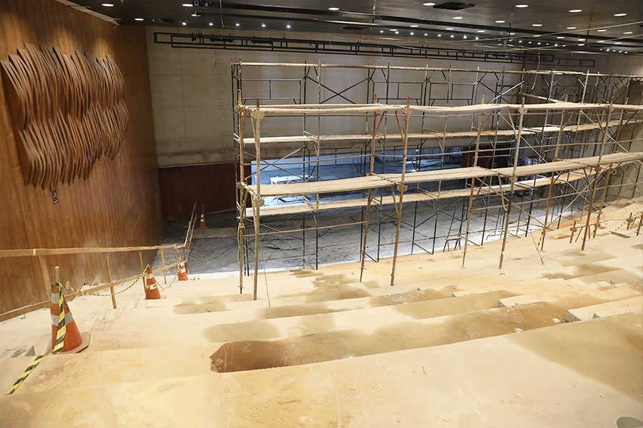 Obras na Sala Martins Pena (divulgação, Paulo H. Carvalho, Agência Brasília)