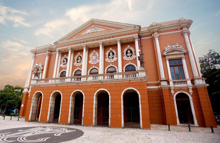 Fachada do Theatro da Paz, em Belém do Pará (divulgação, Ascom / Secult)