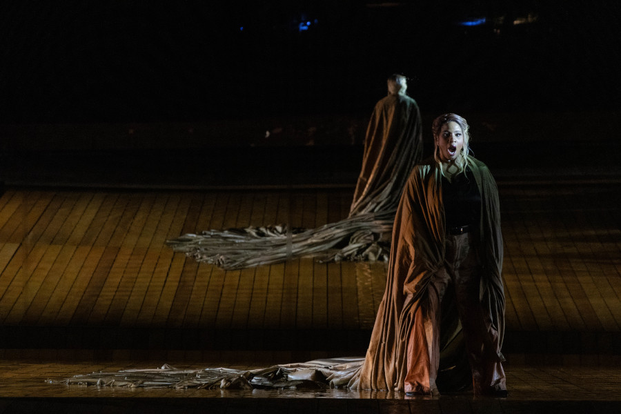 Marsha Thompson (Abigaile) em cena de 'Nabucco' [Divulgação/Larissa Paz]