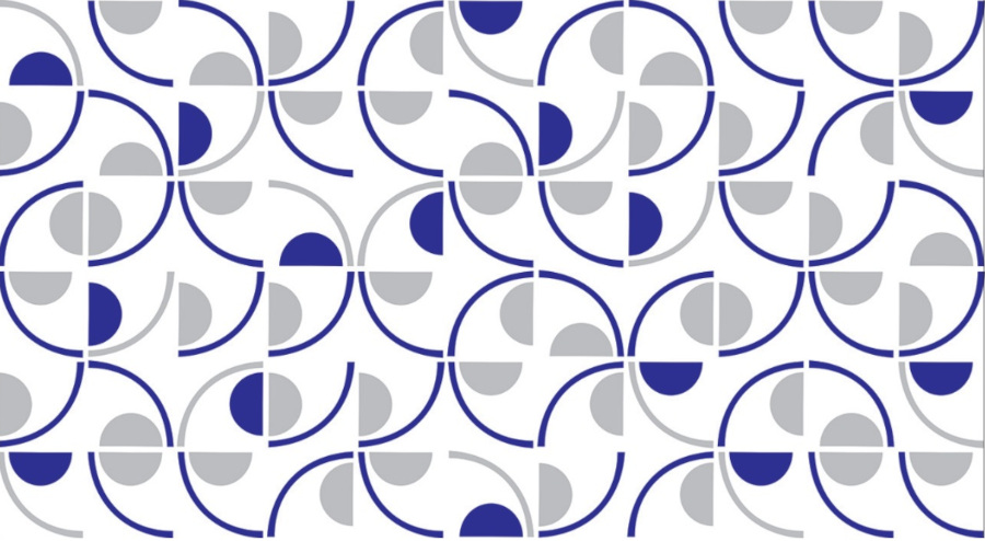 Obra 'Tile panel', Mercado das Flores, Brasília, de Athos Bulcão, que ilustra a capa do disco [Cortesia/Fundação Athos Bulcão] 