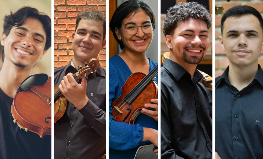 Victor Enzo, Natan Janczak, Eloisa Rocha, David Moraes e João Paulo Rocha [Dvivulgação]