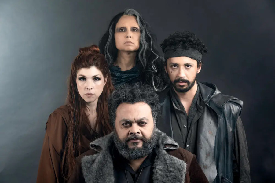 Elenco de "Isolda/Tristão", de Clarice Assad [Divulgação/Stig de Lavor]