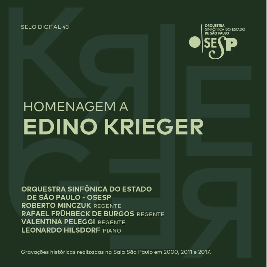 CD do Selo Digital da Osesp homenageia Edino Krieger [Reprodução]