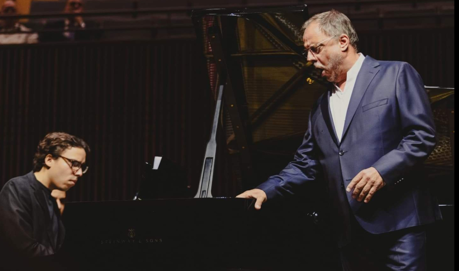 Anton Mejias e Matthias Goerne durante recital no Teatro Cultura Artística [Divulgação/Caê Diniz]