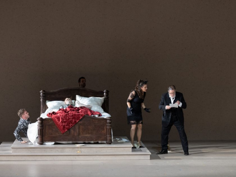 Cena da produção de 'Il Trittico', de Puccini, no Festival de Salzburgo [Divulgação]