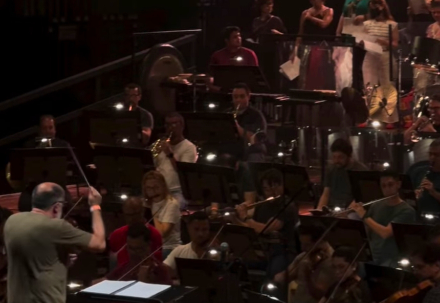 Ensaio do espetáculo 'O canto de Maldoror', no Theatro Municipal de São Paulo [Divulgação]