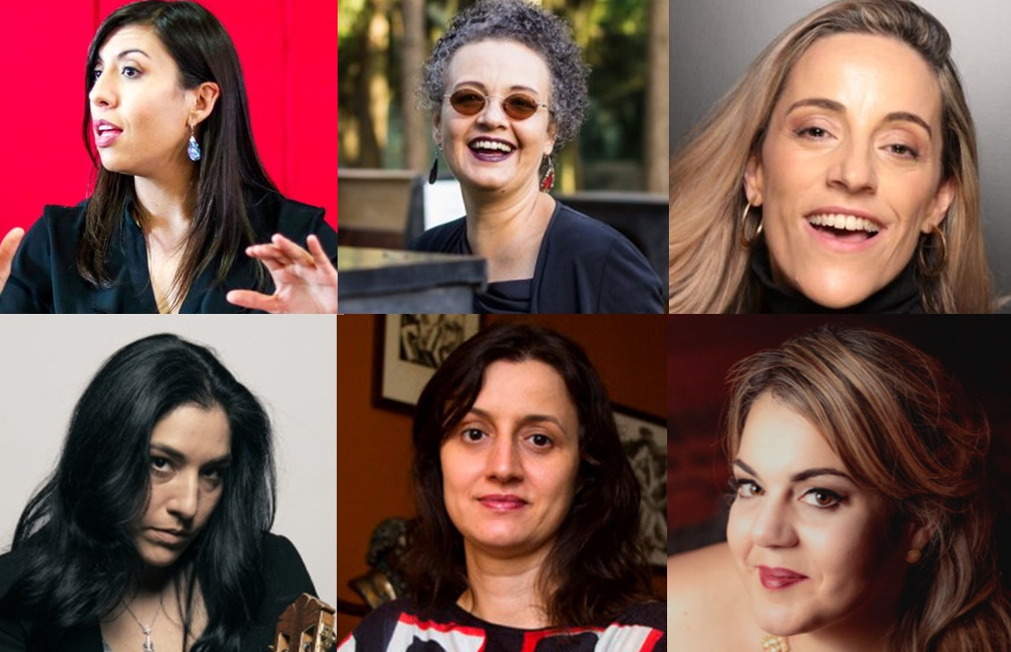 Maíra Ferreira, Cataerina Domenici, Juliana Starling, Elodie Bouny, Camila Fresca e Gabriella Di Laccio [Fotos Divulgação]