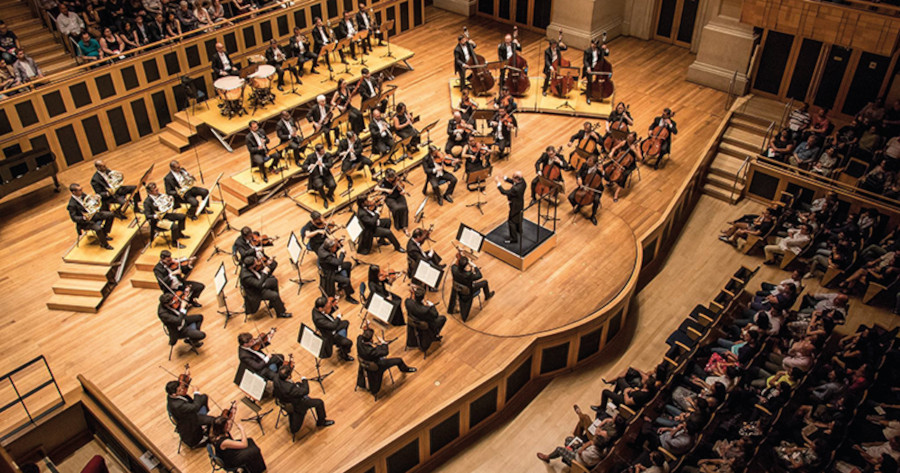 A Osusp durante concerto na Sala São Paulo [Divulgação]