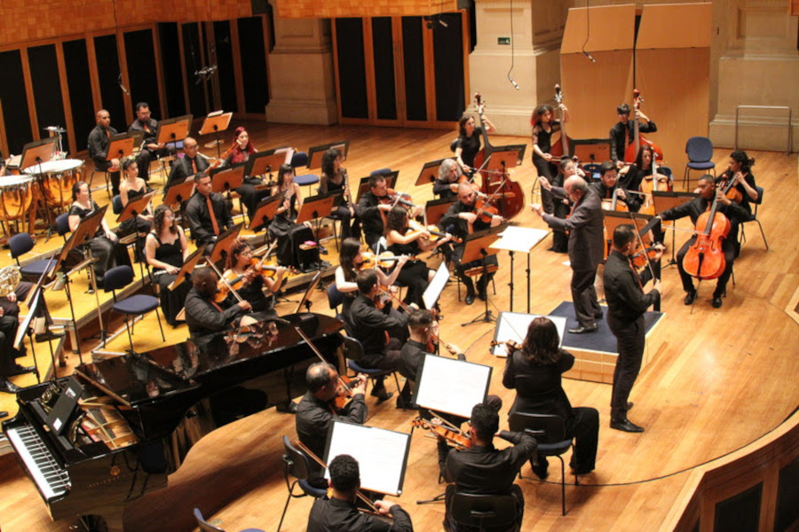 Orquestra Parassinfônica durante concerto em 2022 na Sala São Paulo [Divulgação]