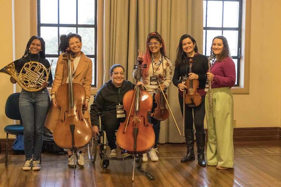 Integrantes da Orquestra Parassinfônica de São Paulo [Divulgação]