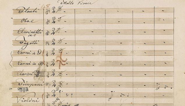 Revista Concerto Partitura da Nona Sinfonia de Beethoven [Reprodução]