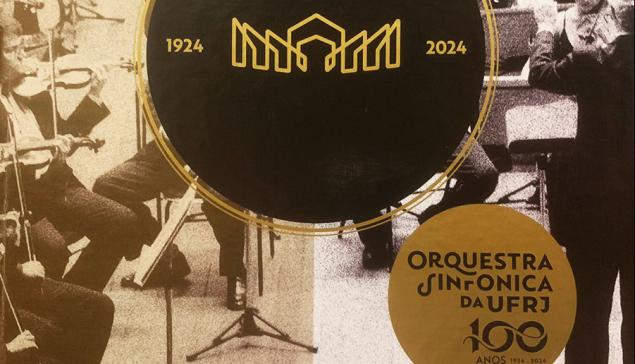 Revista Concerto Reprodução detalhe da capa do livro Orquestra Sinfônica da UFRJ 100 anos (reprodução)