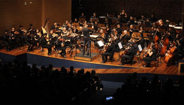 Revista Concerto Orquestra Sinfônica da USP em concerto no Centro Cultural Camargo Guarnieri (divulgação, PRCEU, USP)