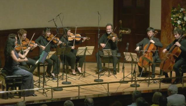 Revista Concerto Os músicos dos quartetos Ébène e Belcea durante recital no Wigmore Hall, em Londres [Divulgação/Wigmore Hall Trust]