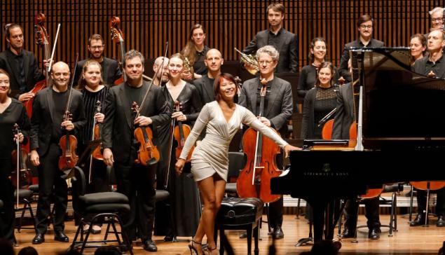 Revista Concerto A pianista Yuja Wang durante concerto no Teatro Cultura Artística [Divulgação/TCA]