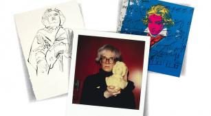 Andy Warhol, Beethoven, 1987 (Polaroid feita na Factory de Warhol; TP 41/72; tinta de polímero sintético sobre papel HMP). Obra original e direitos de imagem © 2026 The Andy Warhol Foundation for the Visual Arts, Inc. Licenciado por Artists Rights Society (ARS) (divulgação Beethoven-Haus)