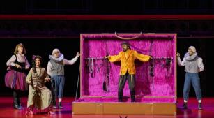 Cena da produção da ópera 'Don Giovanni' no Theatro Municipal de São Paulo [Divulgação/Larissa Paz]