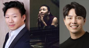 Os finalistas Noah Zhou, do Reino Unido, Xiaohui Yang, da China, e Yeontaek Oh (divulgação)