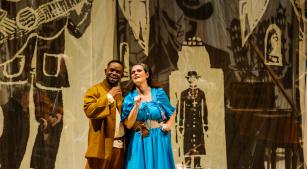 Geilson Santos e Gabriella Pace em cena de 'O Auto da Catingueira' no Teatro Cultura Artística [Divulgação]