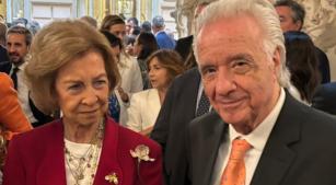 A rainha emérita Sofia da Espanha e o maestro João Carlos Martins (divulgação, novitacom silvio)