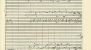 Manuscrito da Sinfonia nº 9 de Gustav Mahler