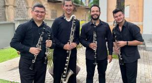 O Quarteto de Clarinetas Paran4 se apresenta no dia 22, no Solar da Glória (divulgação)