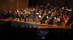 Orquestra Sinfônica da USP em concerto no Centro Cultural Camargo Guarnieri [divulgação/ PRCEU, USP]