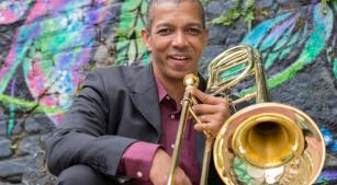 O trombonista Darrin Milling [Divulgação/Erica Bueno]