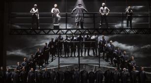 Cena de 'O navio fantasma', produção do Theatro Municipal de São Paulo [Divulgação/Stig de Lavor]