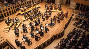 A Osusp durante concerto na Sala São Paulo [Divulgação/Klinsman Santana]