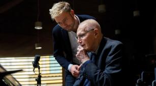 Benjamin Appl e Kurtág durante a gravação do álbum [Divulgação]