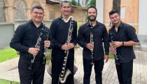 O Quarteto de Clarinetas Paran4 se apresenta no dia 22, no Solar da Glória (divulgação)