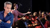 Alexandre Nero, Priscila Bomfim e a Orquestra Sinfônica Juvenil Chiquinha Gonzaga [Divulgação]