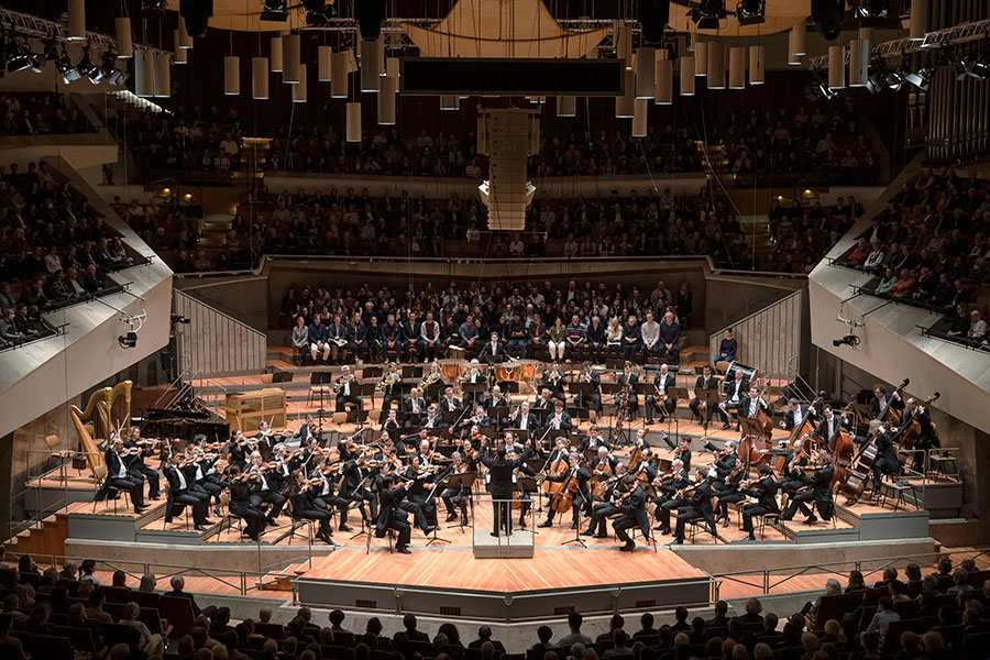 Filarmônica de Berlim na Sala Philharmonie (divulgação DCH, Stephan Rabold)